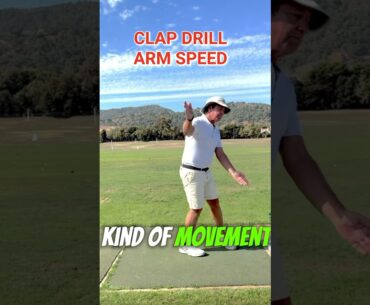 THE CLAP GOLF DRILL FOR CLUB SPEED #shorts #diy #golftips #golf #golfer #short #golfswing #video #1m