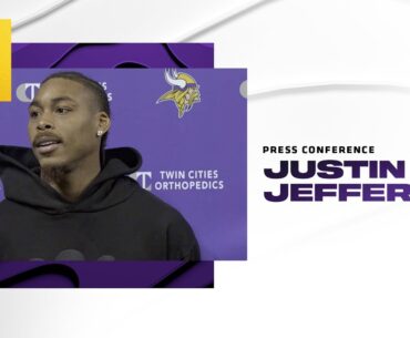 Justin Jefferson on Importance of T.J. Hockenson & His Success Against the Detroit Lions in the Past