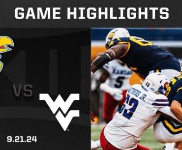 Kansas vs. West Virginia Highlights | 2024 Big 12 Football