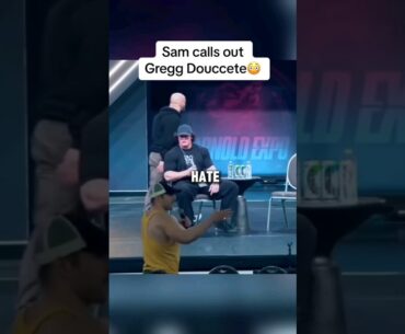 SAM SULEK CALLS OUT GREG DOUCCETE AT ARNOLD EXPO #samsulek #samsulekshorts #gregdoucette #arnold