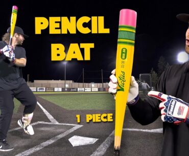 Hitting with the VICTUS PENCIL (1-piece) | BBCOR Baseball Bat Review