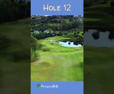 Hole 12 Campo Asia Golf Courses Golf Aerial View #shorts #youtubeshorts #golf #campo