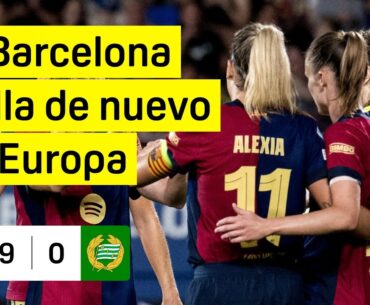 FC Barcelona vs Hammarby (9-0) | Resumen y goles | UEFA Women's Champions League 2024-25