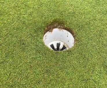 The closest I’ll ever get to a hole in one and I still ended up with a bogey. The ball hit the side of the cup on the first bounce and sent itself 30 yards off the side of the green.