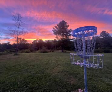 A view at one of the holes at the new Riley Allen's Disc Golf Course in Allentown.