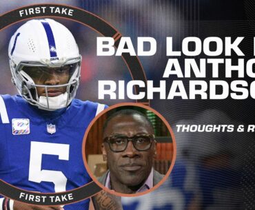 'HORRIBLE LOOK!' 😤 Shannon Sharpe CAN'T BELIEVE that Anthony Richardson 'tapped out' 🗣️ | First Take