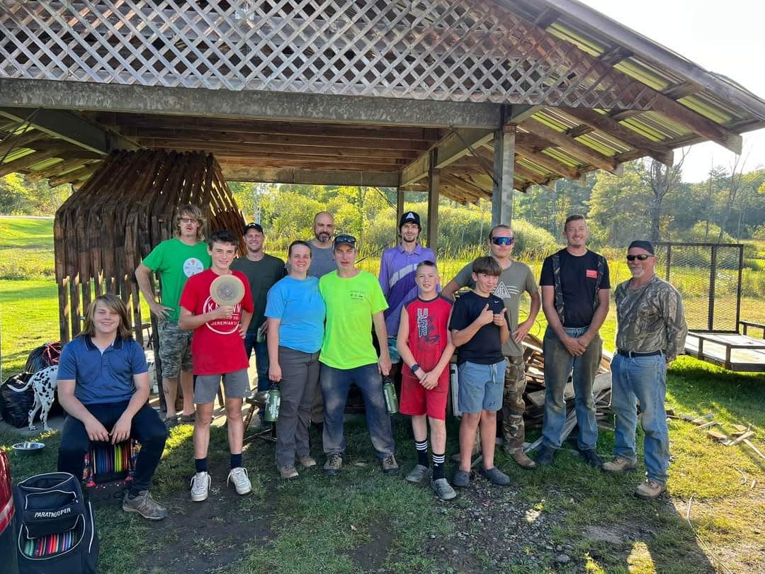 A volunteer group helped get Riley Allen's Disc Golf Course ready for players this summer, creating 18 holes on the new course in Allentown.