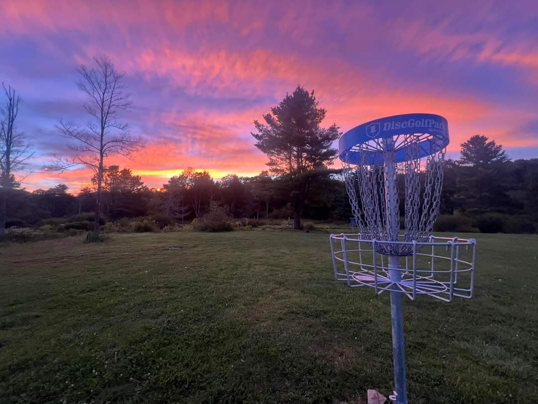 A view at one of the holes at the new Riley Allen's Disc Golf Course in Allentown.