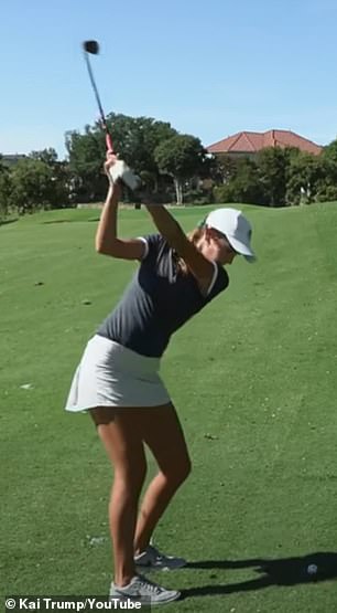 The teen is a promising golfer