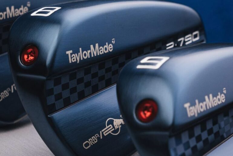 TaylorMade P-970 irons in the TaylorMade x ORBR colorway