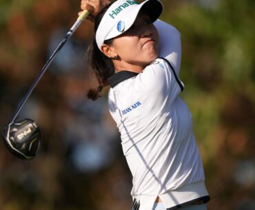 Lydia Ko holds brief lead before late finisher edges her to second, Ryan Fox saves round with eagle hole-out