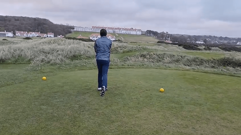 Sunsport's Ben tested himself down the famous fairway from the 'Duel in the Sun'