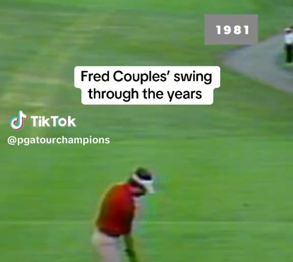 Fred Couples swings