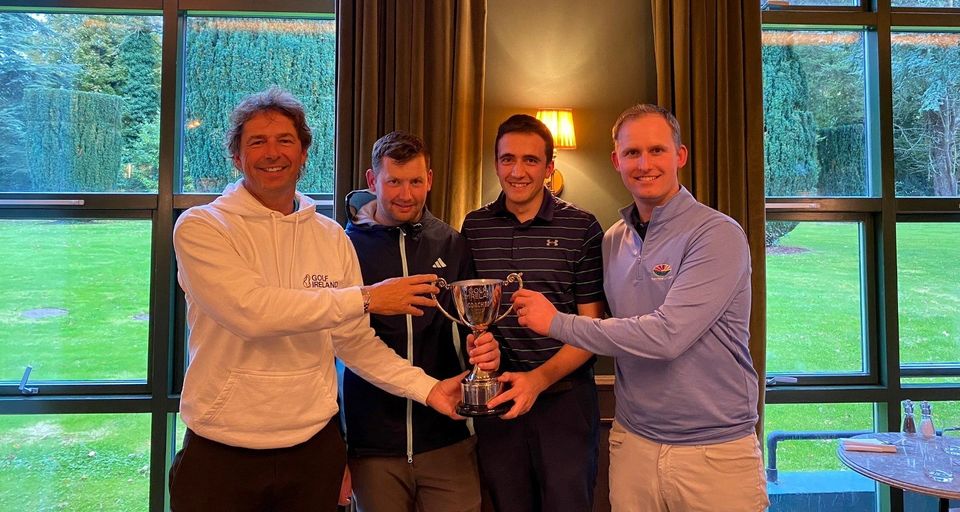 Neil Manchip (Golf Ireland High Performance Director and National Coach), Shane Ryan (Dromoland), Eric Hanley (Golf Ireland) and Keith O'Neill (Enniscrone).