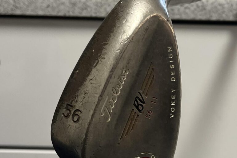 Restoration of a recent titleist Vokey 56 degree from a thrift store.