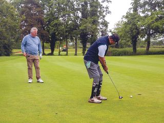 Kushal Limbu and Jeremy Ellwood at The Ridge Golf Club