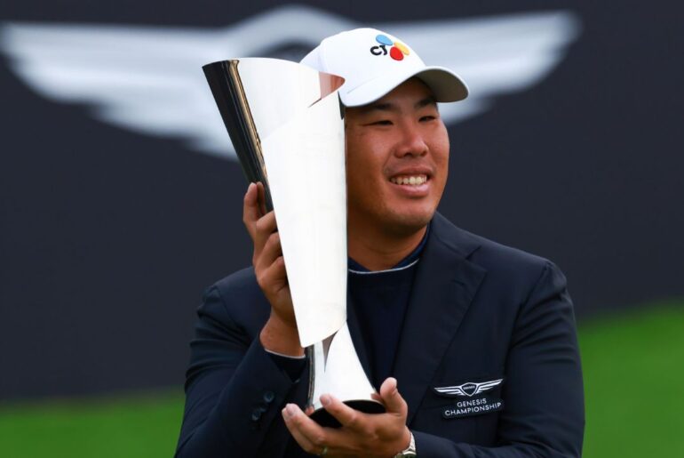 Byeong Hun An beats Tom Kim in playoff, wins Genesis Championship